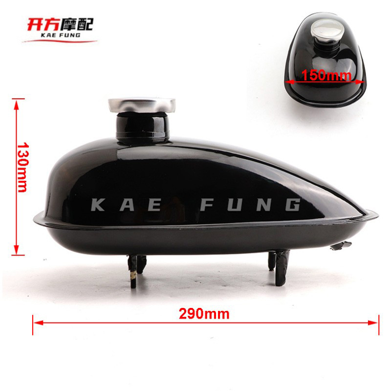 Mini tanque de combustible de la motocicleta pequeño desplazamiento 2 tiempos potencia bicicleta hierro tanque de combustible 3L 4L 5L capacidad de suministro directo