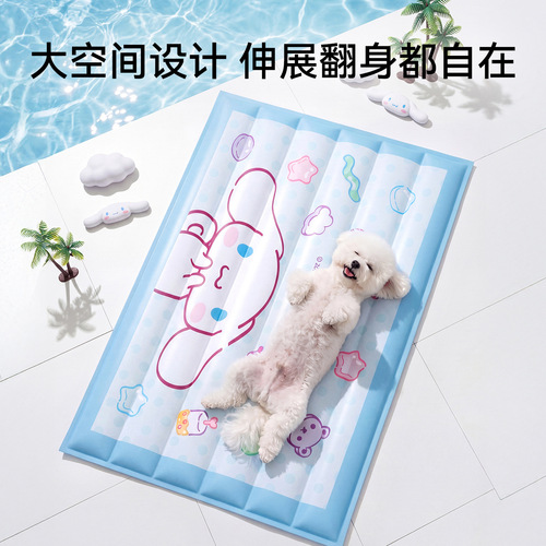 Genuine co-branded dog ice pad, polka-dot, big-eared dog, cold dog house sleeping pad, small, medium and large dog bed, ice nest, cat nest