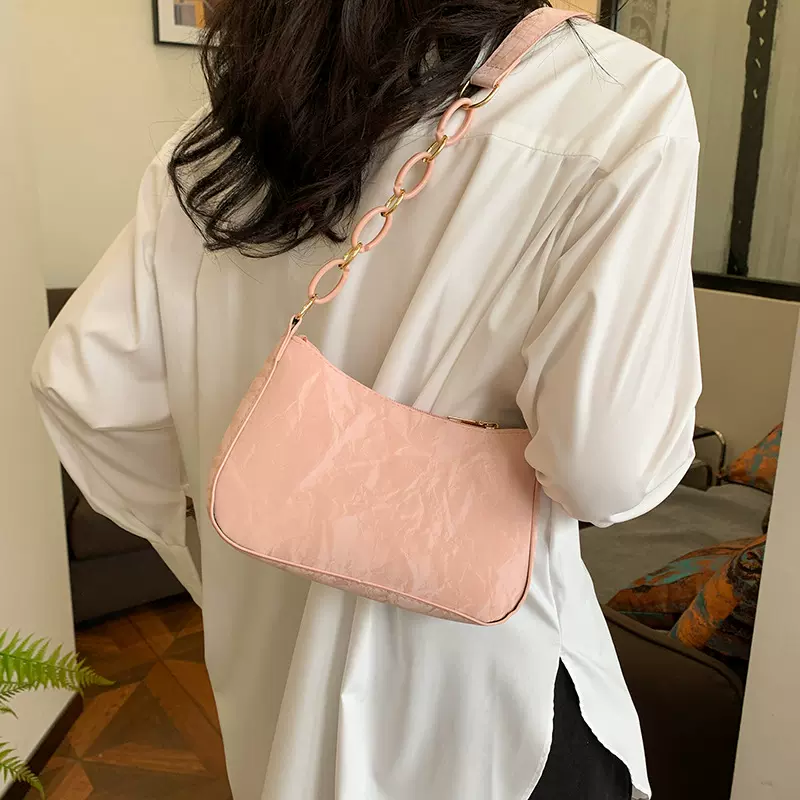 甜美小清新蝴蝶结手提包包女2025新款潮流韩腋下斜挎包链条单肩包