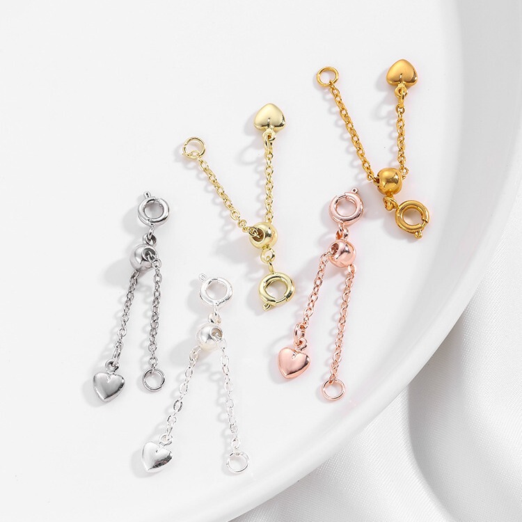 14K18K gold extended chain tail chain color retention handmade diy bracelet necklace buckle buckle chain extended chain wholesale 14K18K gold extended chain tail chain color retention handmade diy bracelet necklace buckle buckle chain extended chain wholesale