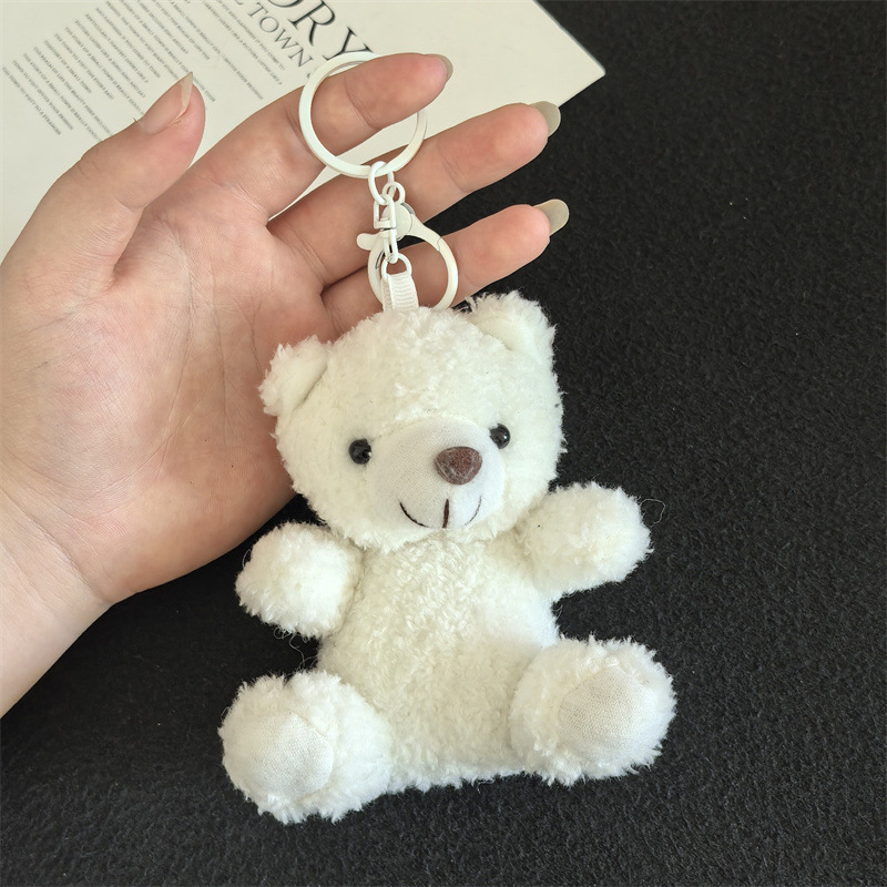 Aviator Bear Bolso Colgante Muñeco de felpa Llavero Escuela secundaria Regalos Joyas creativas