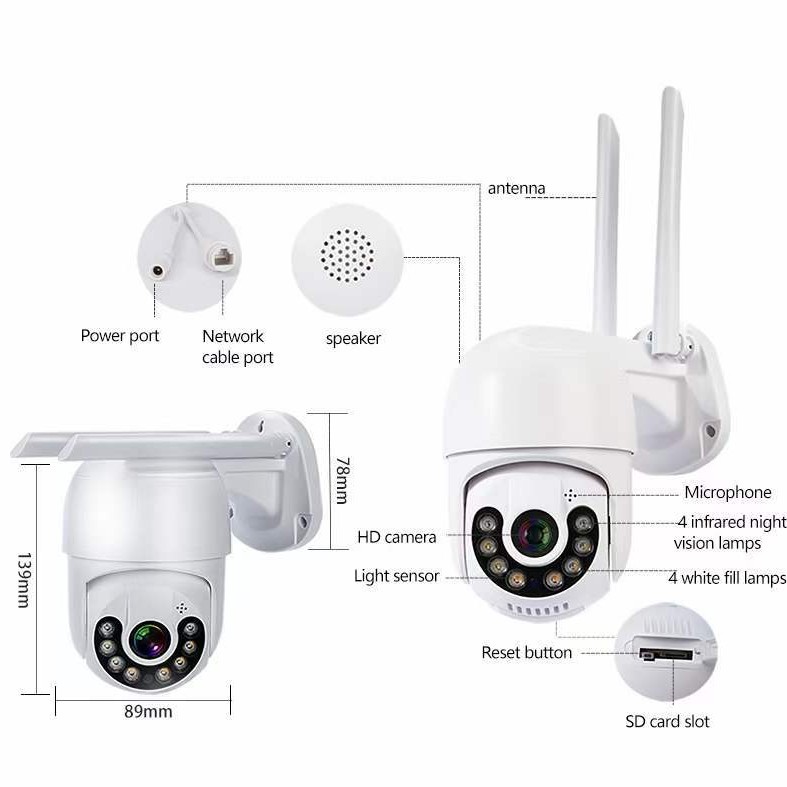 Camhipro 5G Dual-Band Outdoor Camera, Night Vision