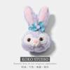 Cartoon cute plush headband, rabbit for face washing, hair accessory, flowered