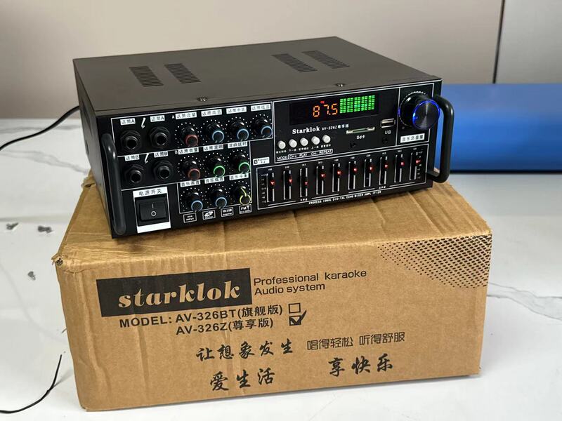 STARKLOK 星歌 家庭用車載Bluetoothアンプ EQイコライザー カード対応 ラジオ機能 重低音アンプ サブウーファー|undefined