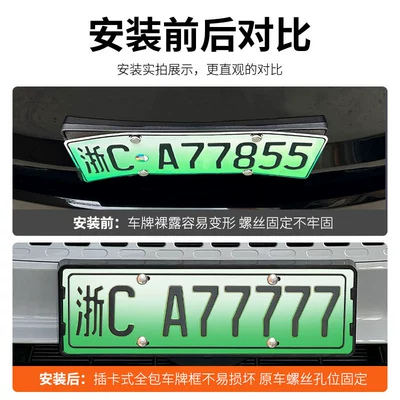 zero run C01 extended range license plate: License plate holder/license plate holder