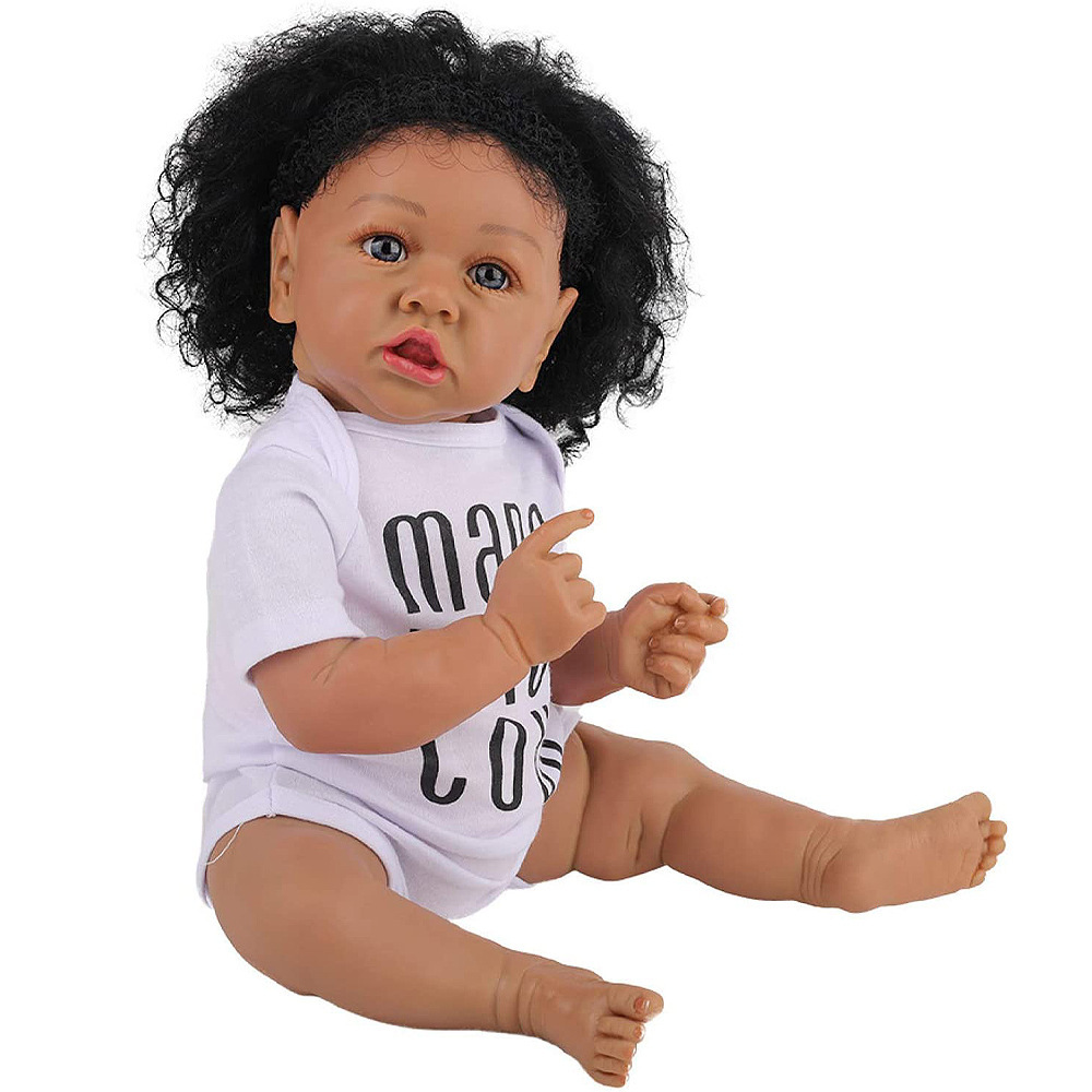 22 pulgadas muñecas negras negras transfronterizas muñecas negras muñecas negras