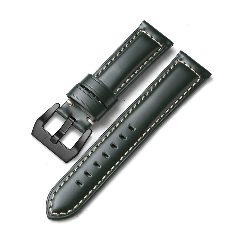 Aplicable iwatch correa de cuero genuino Apple correa de reloj applewatch8 Huawei GT3 Samsung S1 Pena Mar