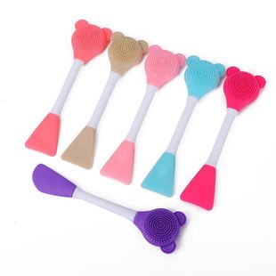Silicone brush double-headed two-side face washing makeup brush head easy to clean texture delicate soft skin-friendly beauty tools, etc.