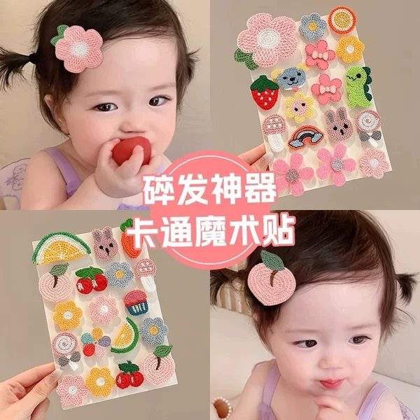 Children's Cartoon Bangs Stickers, Hair Tidying Tool, Baby Hair Clips That Don't Damage Hair, Magic Hair Clips for Girls and Infants, Hair Accessories
