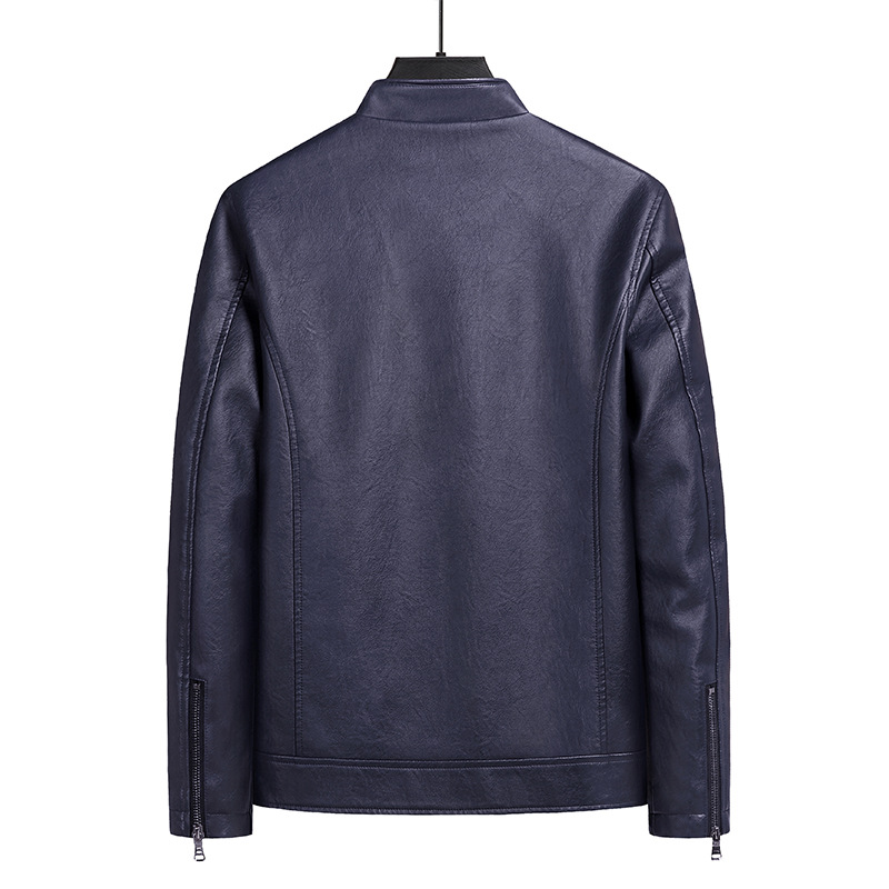 Direct supply of leather jackets for men in spring and autumn slim youth trendy leather jackets for men, handsome jackets for men wholesale_voghion.com