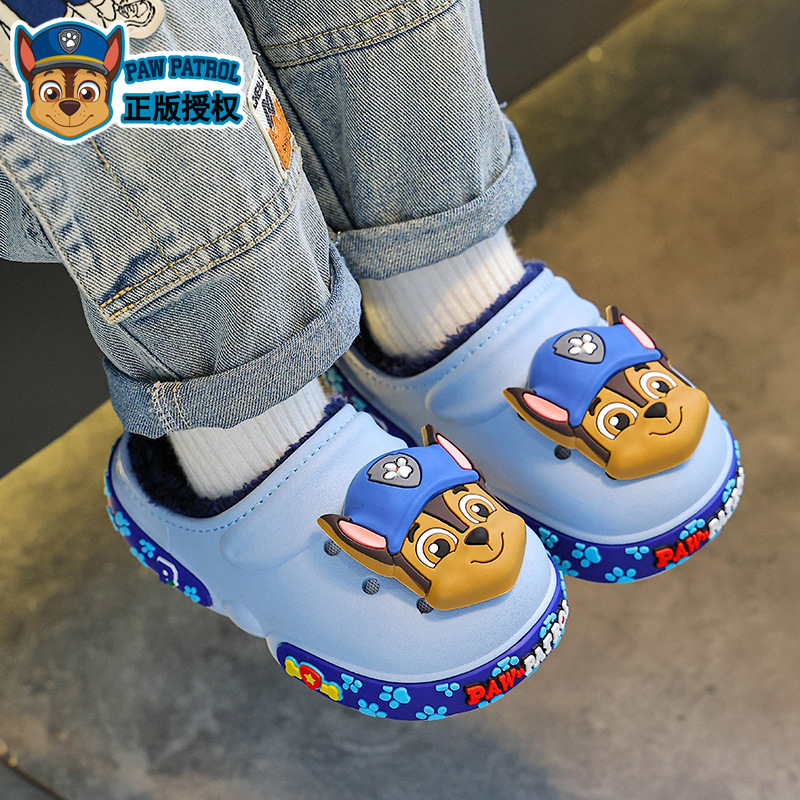 Zapatillas de algodón para niños de invierno, zapatillas de algodón para niños y niñas, zapatillas de algodón para niños impermeables y cálidas.