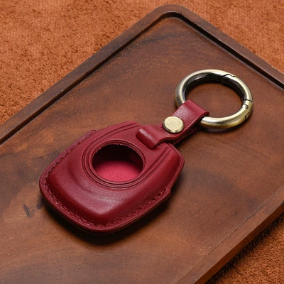 Night Walker Modified Cow Leather – Car key bag - wine-red-paragraph-a