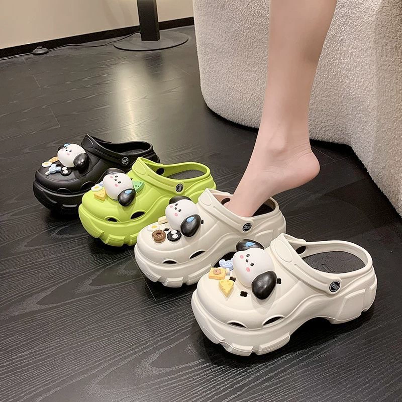 Заводская оптовая продажа новый Baotou милый внешний вид, наступайте на фекалии, тапочки, женская мультипликационная мода дикая, увеличьте мягкую нижнюю дыру
