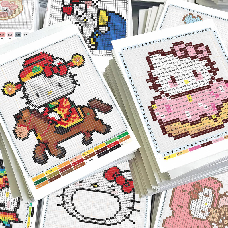 54 Cute Patterned Bead Stickers Pixel Characters Creative Cute Ins Niche Stickers DIY Decoration for Journals 54 Cute Patterned Bead Stickers Pixel Characters Creative Cute Ins Niche Stickers DIY Decoration for Journals