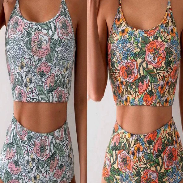 Sexy swimwear, European style, high waist, Amazon