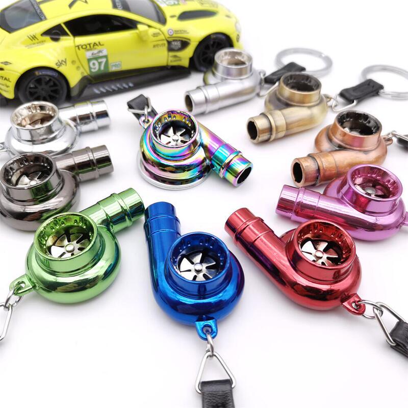 The blades will rotate the car turbocharged whistle shape simulation alloy metal keychain pendant foreign trade hot sale The blades will rotate the car turbocharged whistle shape simulation alloy metal keychain pendant foreign trade hot sale