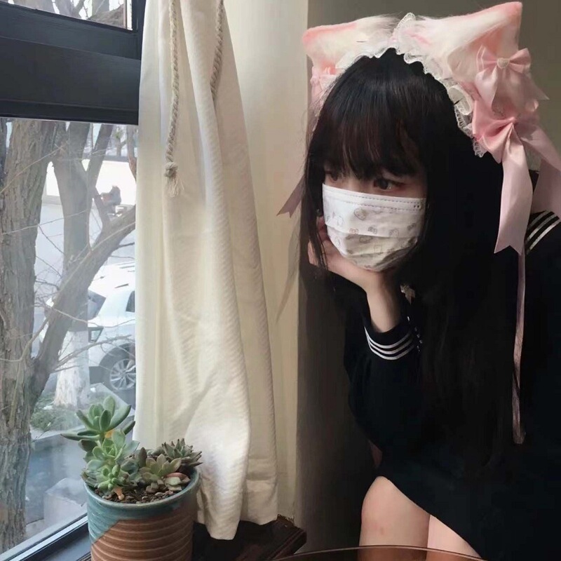 二次元猫耳朵发箍Lolita头饰发夹女KC头饰洛丽塔发带女仆兽耳发饰|undefined