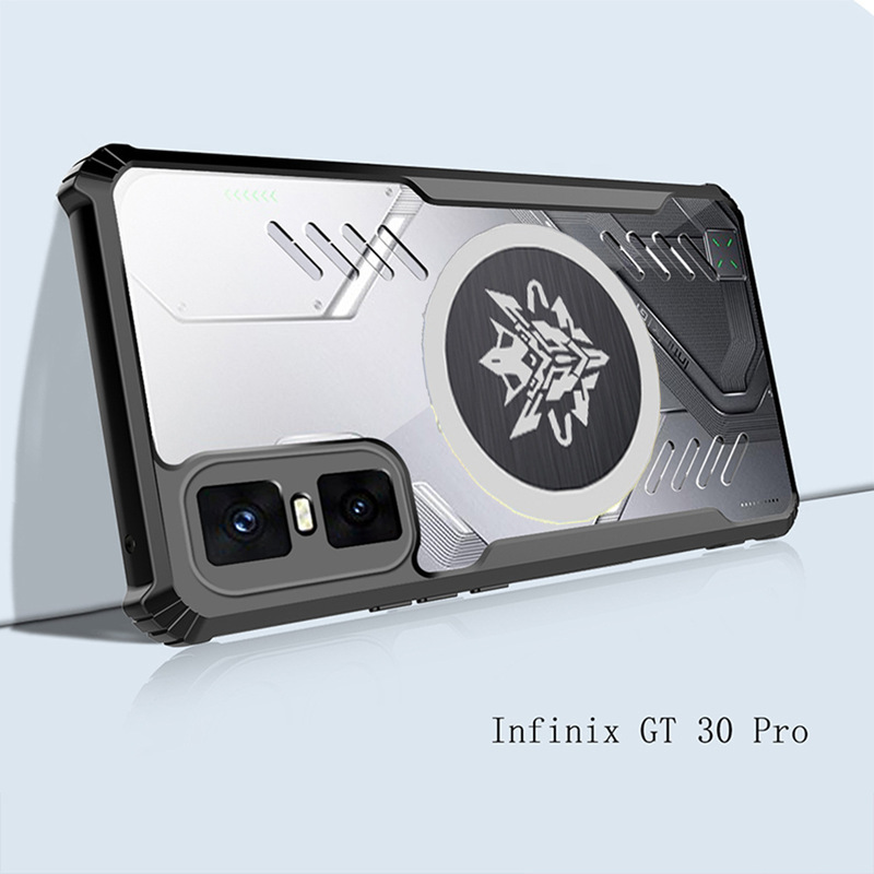 Cooling Shell Suitable for Transsion Infinix Gt 30 20 10 Pro Mobile Phone Case Acrylic High Transparency Protective Cover