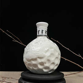 陶瓷通用批发酒瓶空瓶仿古风家用一斤装密封高档白酒装饰酒壶摆件