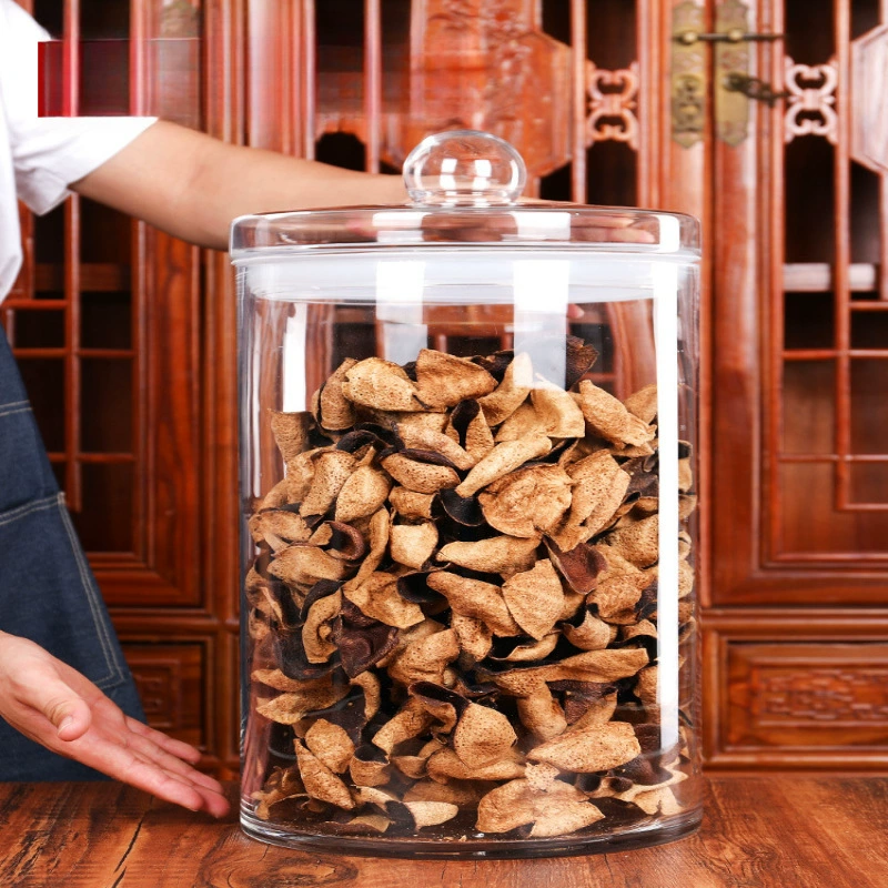 Чайная банка большая прозрачная стеклянная бутылка с крышкой