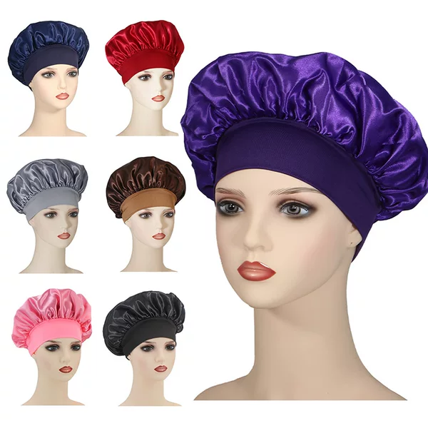 Versatile high-elasticity hair care hat, postpartum cap, headscarf, beauty cap, shower cap, women's satin sleep cap