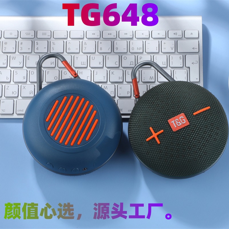 Nuevo puerto tipo-C tela portátil TG648 altavoz Bluetooth soporte USB tarjeta TF reproducir subwoofer sonido