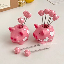 创意可爱水果叉吃水果的小叉子不锈钢水果叉套装果签蛋糕甜品叉