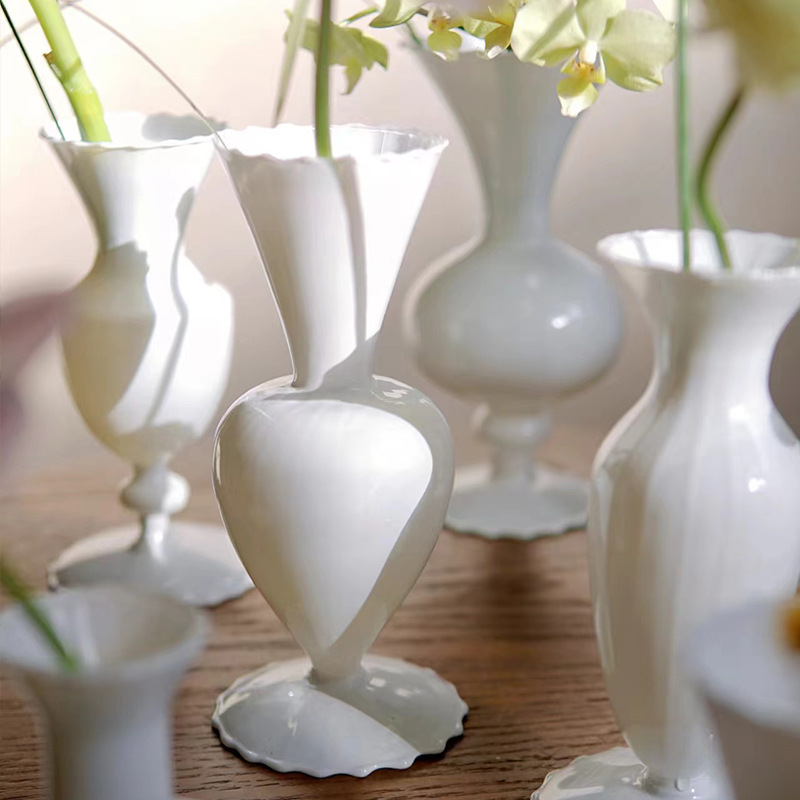 Nuevo jarrón de moda ins rococó florero pequeño arreglo de flores de vidrio florero mini hidropónico decoración de escritorio lote