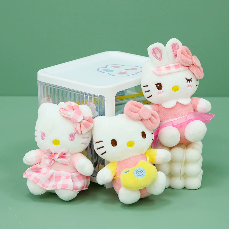 Hello Kitty, оригинальный подвес, мини-фигурка, плюшевая кукла, для рюкзака, креативный брелок, подарок на день рождения