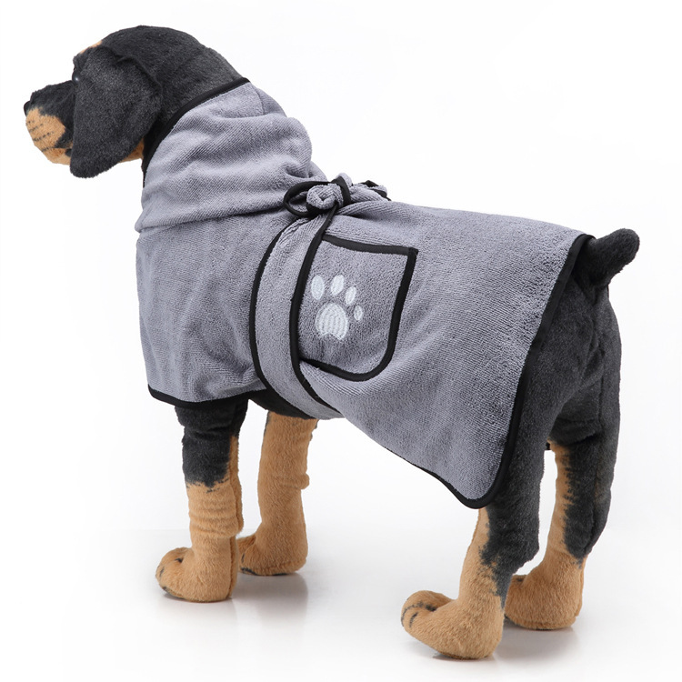 Universal Absorbent Dog Bathrobe And Pet Towel Blanket For Dogs_voghion.com