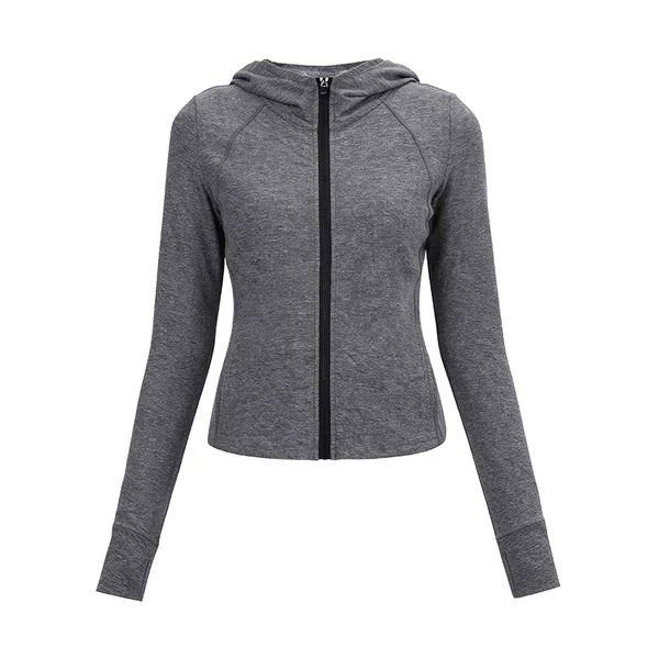 Waist-Cinching Hooded Jacket for Women, Soft and Skin-Friendly, Slim Fit, Short Zipper Cardigan, Sports Top, Spring Trend