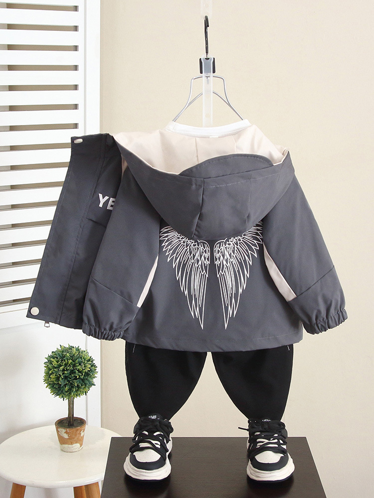 6348 Chaqueta de otoño para niños 2025 primavera y otoño nuevos niños estilo coreano chaqueta hermosa ropa de carga para bebés