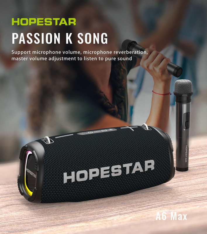 HOPESTAR-A6MAXハイパワーbluetoothスピーカーマイクk歌家庭ktv携帯防水2022|undefined