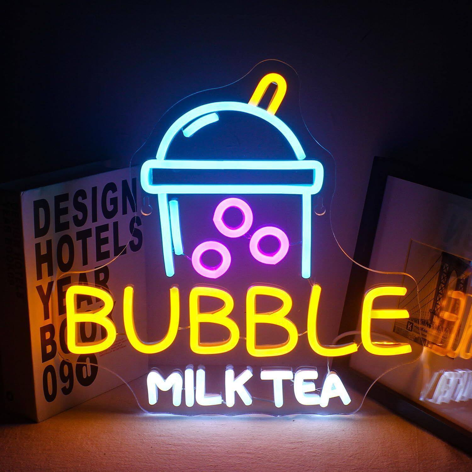 Lámpara de neón personalizada lámpara led cartel letras red fondo pared letrero decoración de mercado nocturno