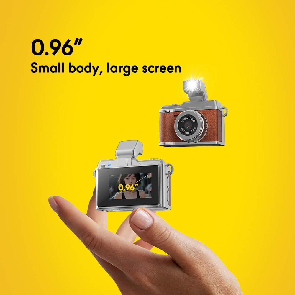 Colgar el cuello mini cámara de luz LED nocturna para tomar fotos de la vida pequeña cámara puede personalizar LOGO fábrica de cámaras directas