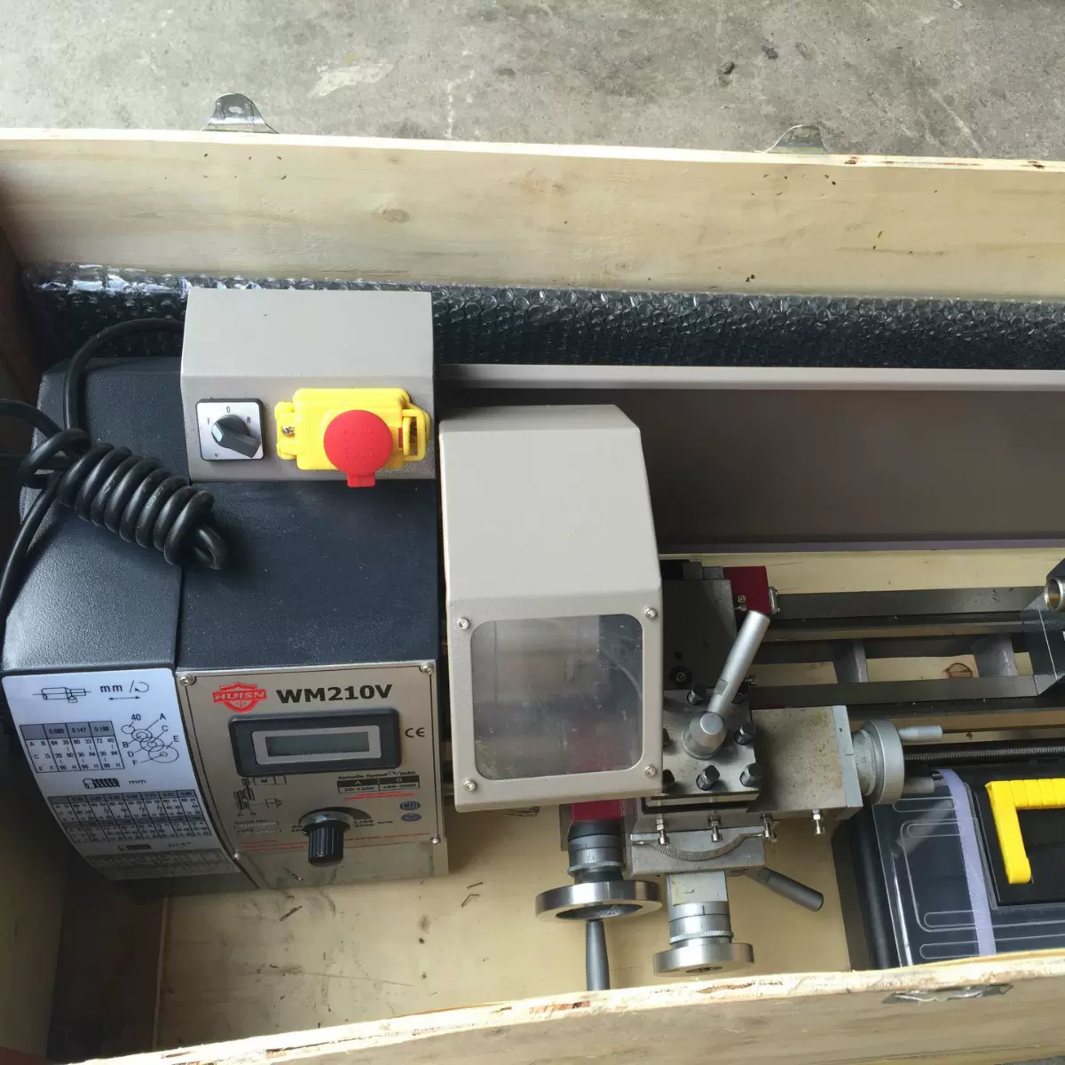 小车床 全齿轮型台式微型车床 家用回转直径210精密小型普通车床