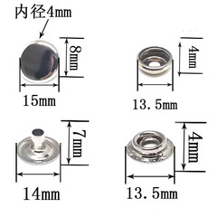 Factory Wholesale Brass Buttons DIY Shoes Bags Clothing Belts Accessory Parts Sewing Hooks