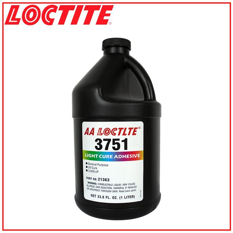 汉高乐泰 LOCTITE 紫外线固化胶 3751 透明，琥珀至黄色 1L/瓶