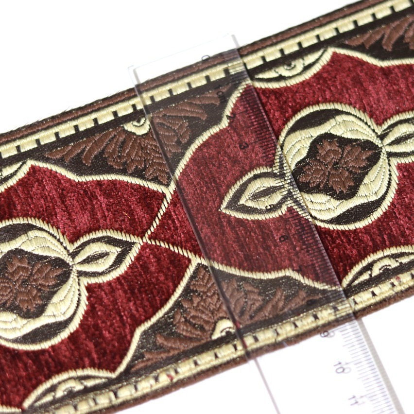Cinta teñida en hilo de chenilla de 9cm de ancho, ropa étnica, franela, tela para el hogar, almohada, cojín para sofá, cinta decorativa de costura