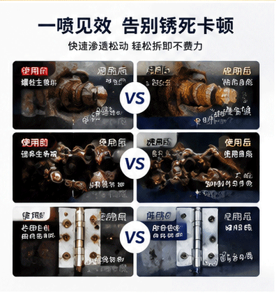 Car Rust Remover, Metal Anti-Rust Oil, Maintenance Agent, Powerful Lubricant Spray, Screw Loosening Agent, Bolt Loosening Agent, Car Self-Spray Agent