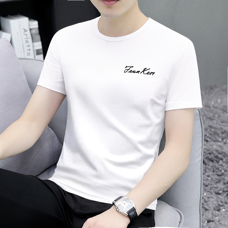 Printed T-Shirt Men's Summer Tops Breathable Fitness Running Sports Short-Sleeved Bottoming Shirt 2025 Summer New T-Shirt