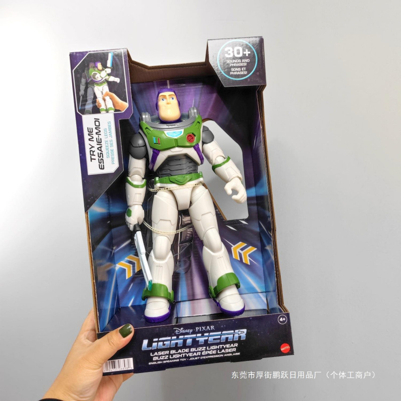 Buzz Lightyear Toy Story, sonido, alas, muñeca, figura, caminata eléctrica, muñeca Hu Di Tris, hablando