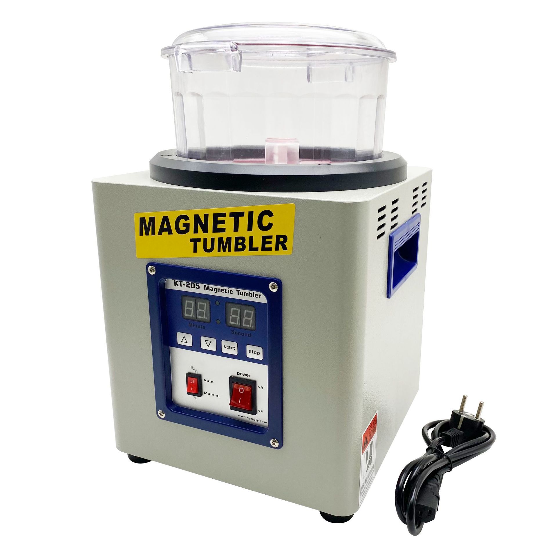 KT205台式数显磁力抛光机电磁式研磨去毛刺金属首饰抛光打磨设备