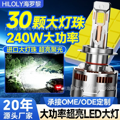 Cross-border exclusive supply of T120 car LED headlights, high-power 9012 car lights, h4 laser h1 bulbs, 9005 wholesale (Ön faralar)