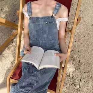 Now Ng Korea Dongdaemun Designer the B****T Stripesd Overalls