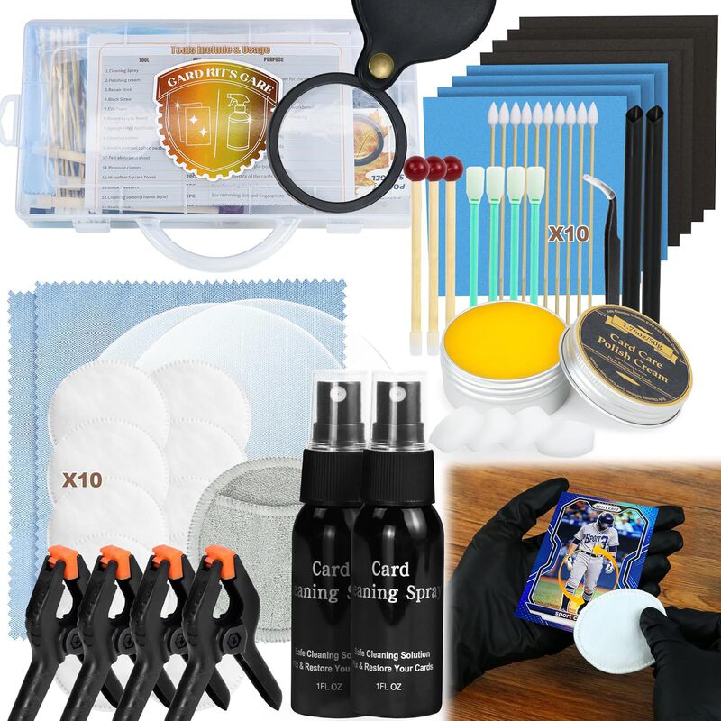 17-in-1 Card Cleaning Kit, Card Care Polishing and Repair Kit, Suitable for PSA Certified Cards 17-in-1 Card Cleaning Kit, Card Care Polishing and Repair Kit, Suitable for PSA Certified Cards