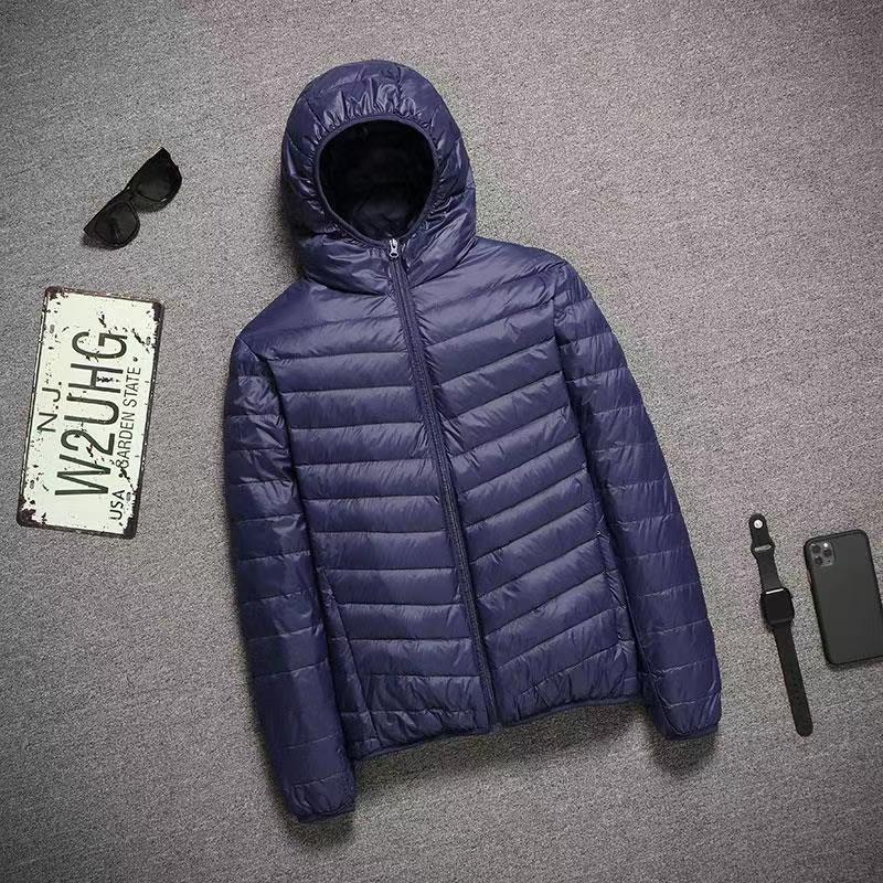 Chaqueta acolchada de algodón para hombres fuera de temporada Chaqueta acolchada de algodón de trabajo ligero Chaqueta acolchada de algodón para hombres jóvenes y de mediana edad más tamaño Chaqueta acolchada de algodón con plumas papá abrigo de invierno