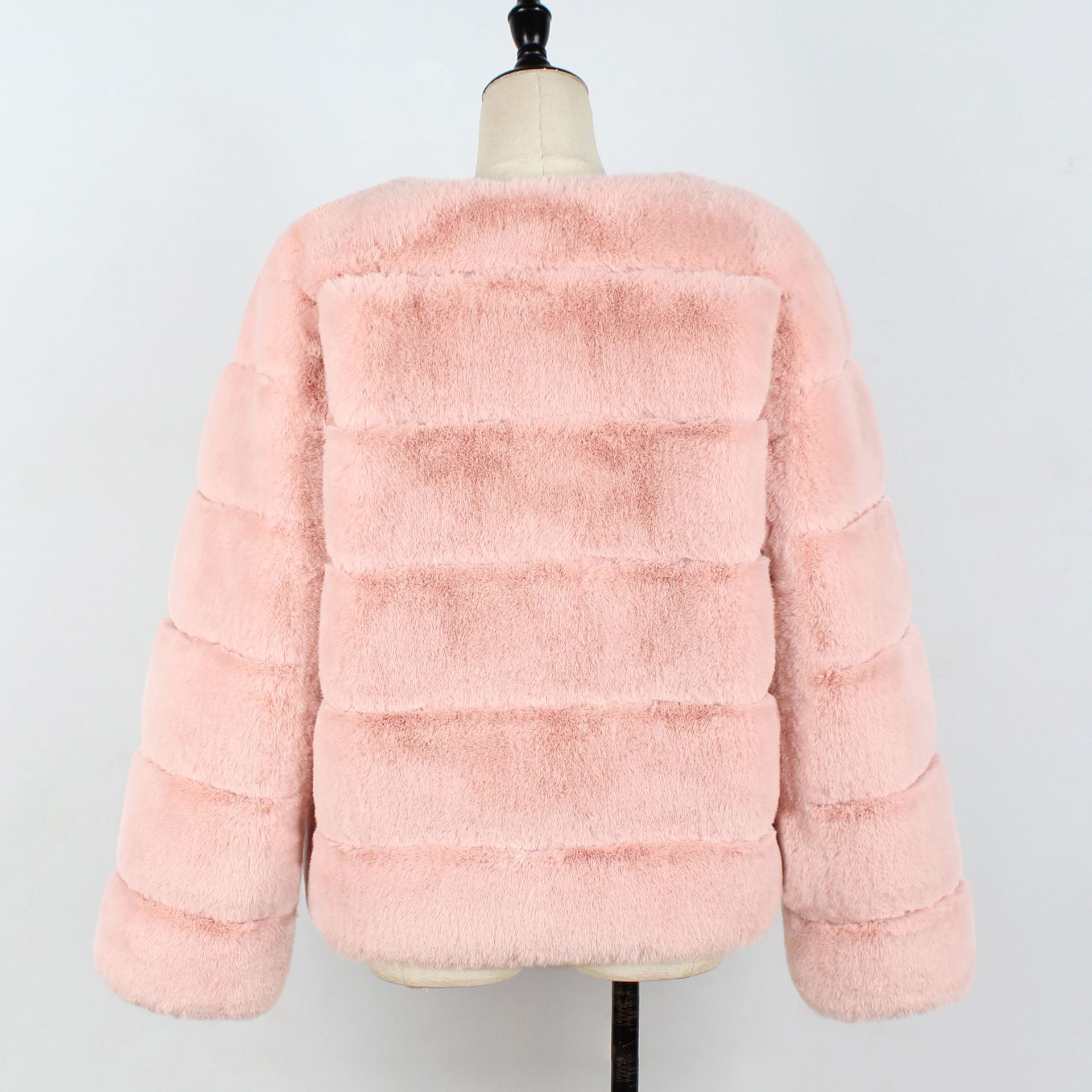 Women's Clothing warm plush coat coat jacket_voghion.com