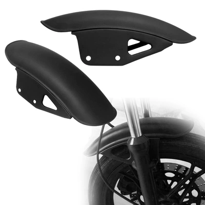 Motorcycle accessories Fender GN125 Prince retro modified front and rear fender thickened short mud tile (Motorcycle Fender) - black