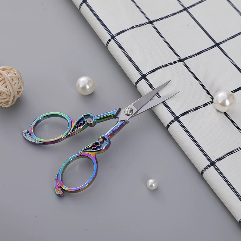 Retro Loan Plum Cut Handmade Paper -cutting Process Small Scissors Flower Word Embroidered Treasure Launch Beauty Small Scissors
